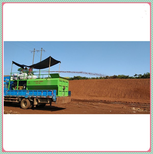 恒睿高分子團粒噴播機幫你解決綠化噴播基材防雨水沖刷難題